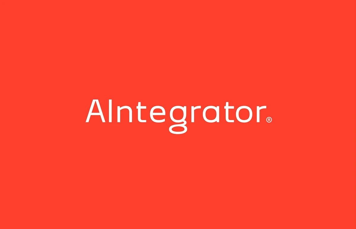 Image 1: AIntegrator branding hero packaging mockup design