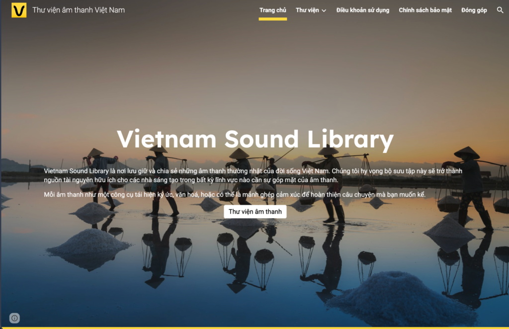 Vietnam Sound Library: An Audio Archive of Everyday Vietnamese Life