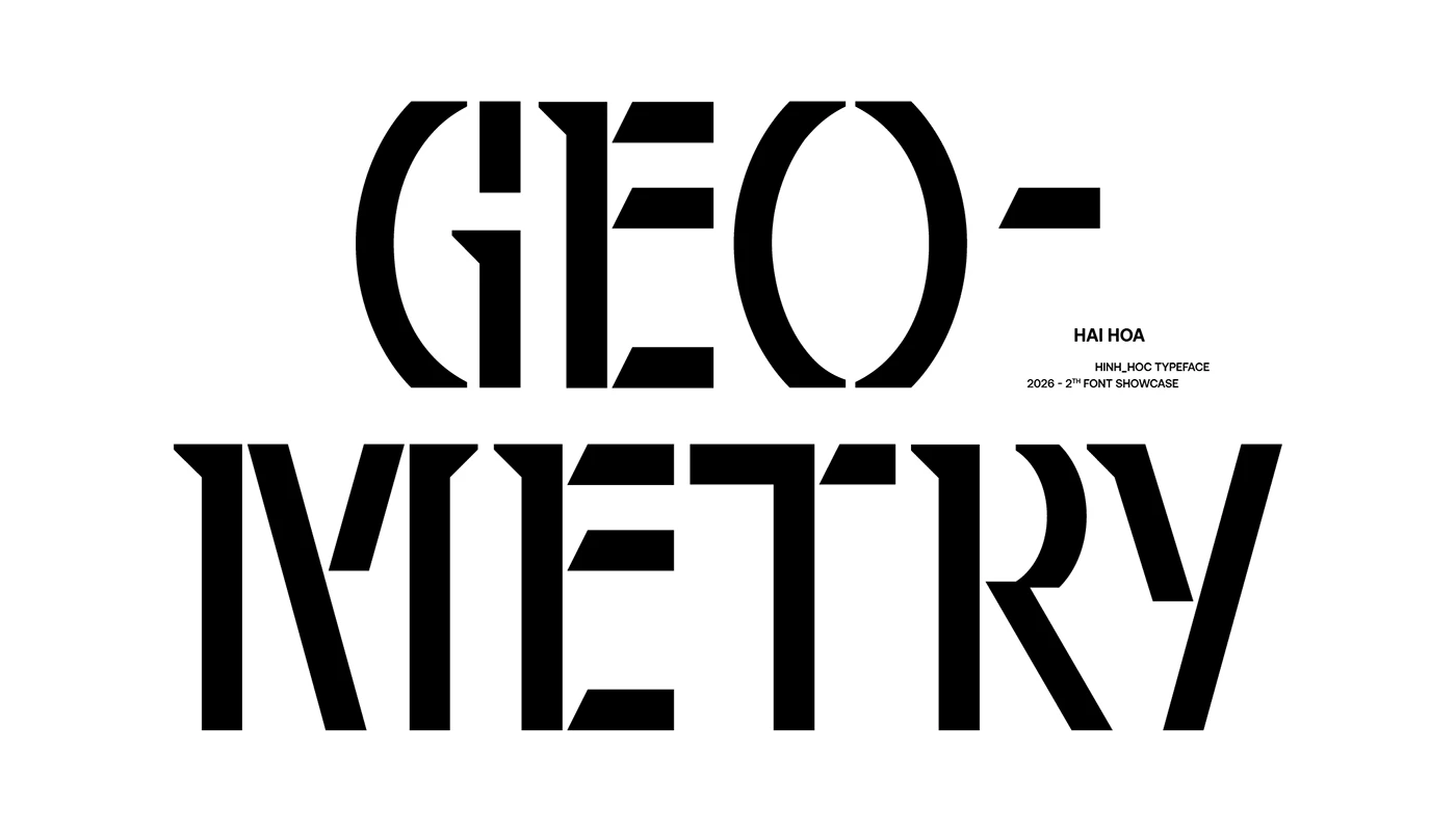 Image 7: font Typeface typography math geometric geometry font design Display type design vietnam