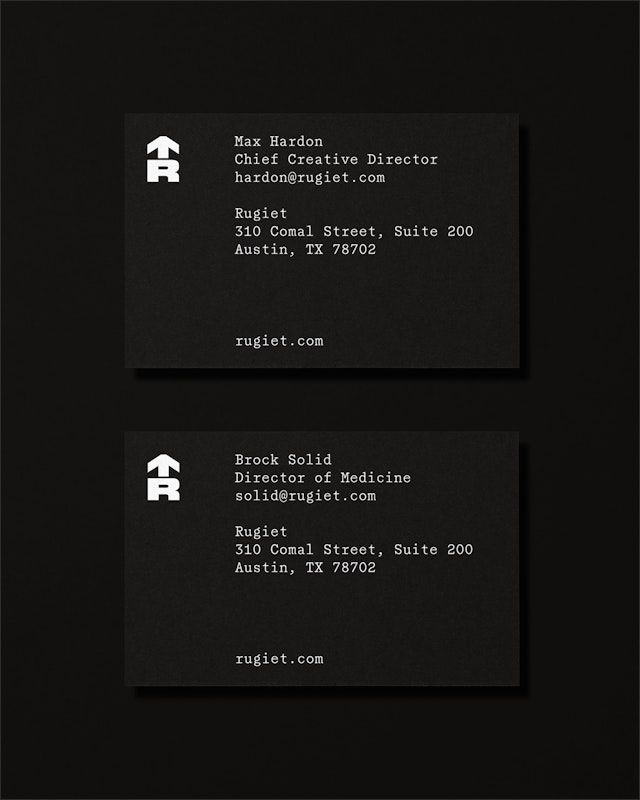 Image 3: Rugiet typography design details branding