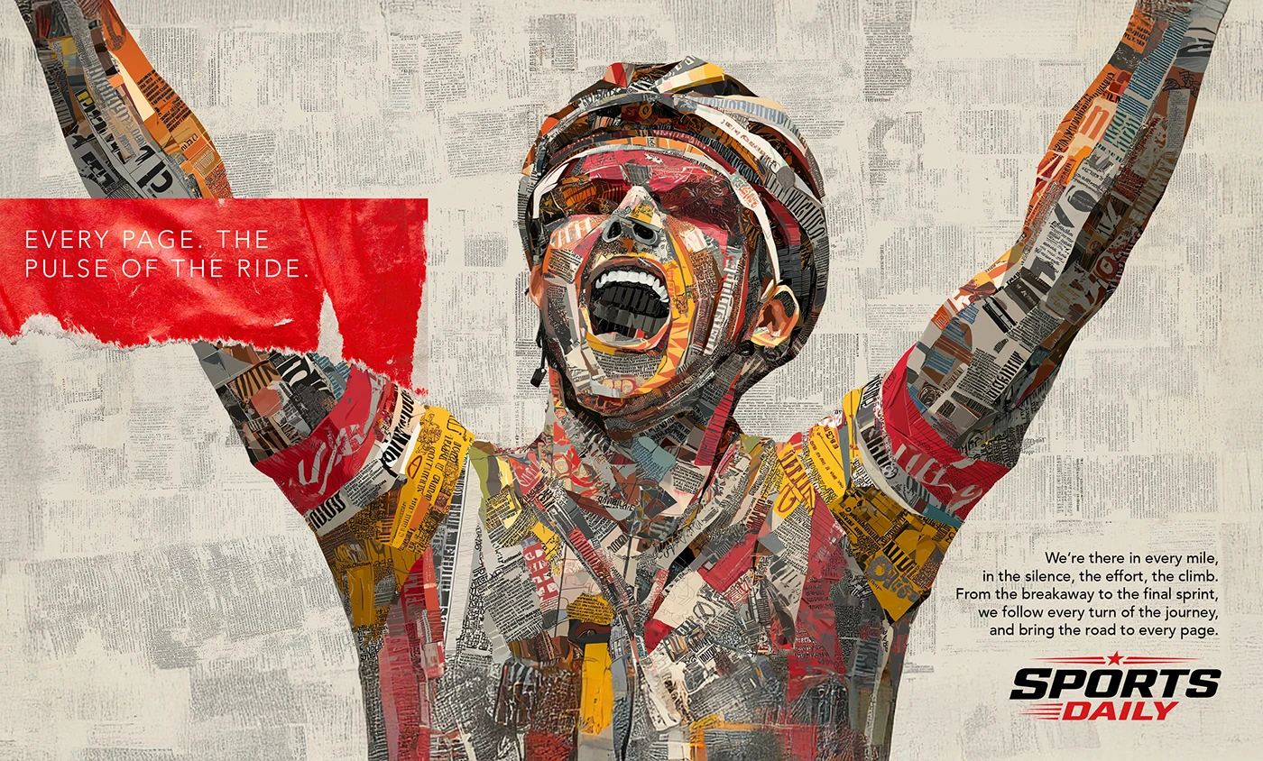 Image 7: collage ai art direction creative newspaper