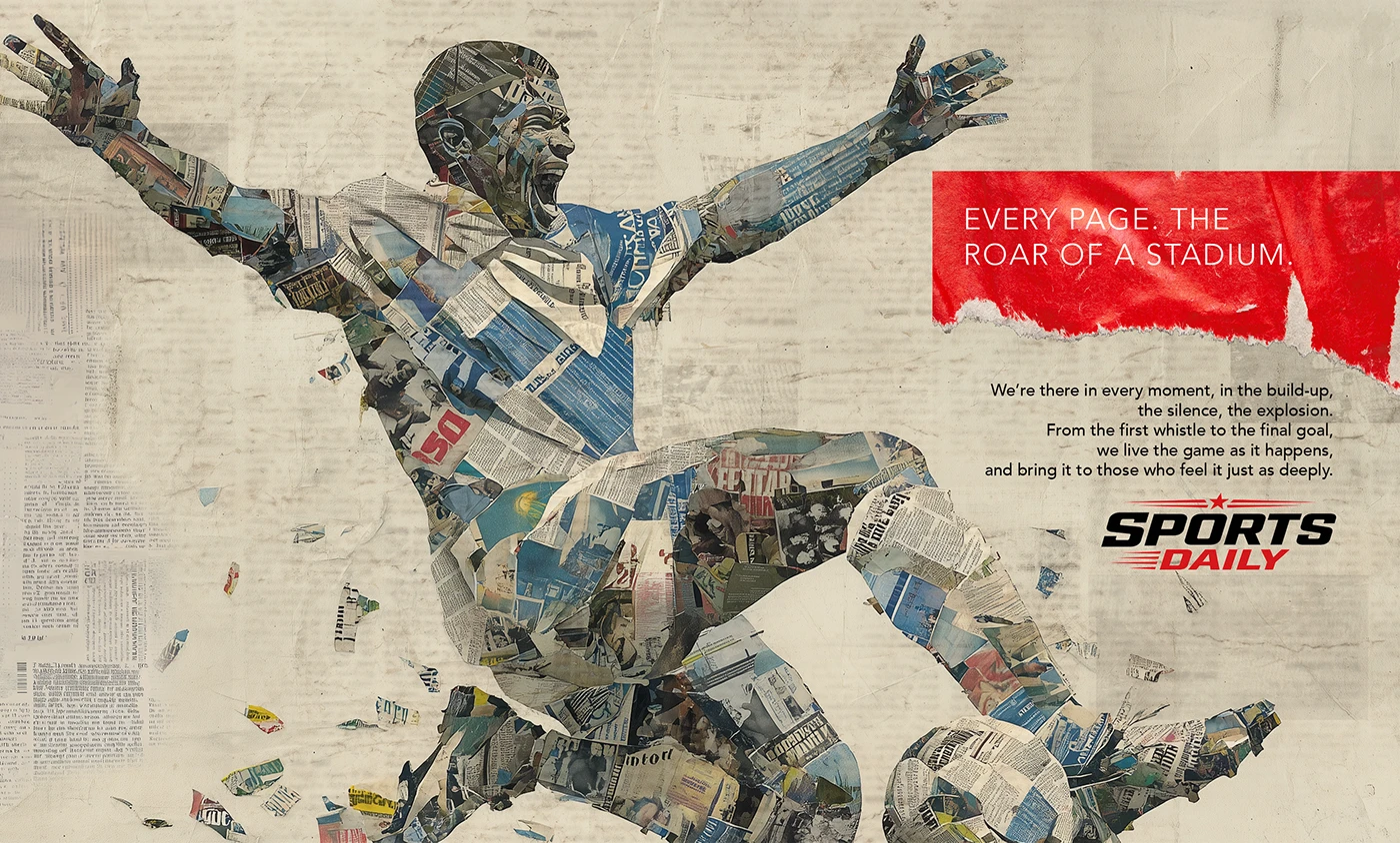 Image 5: collage ai art direction creative newspaper