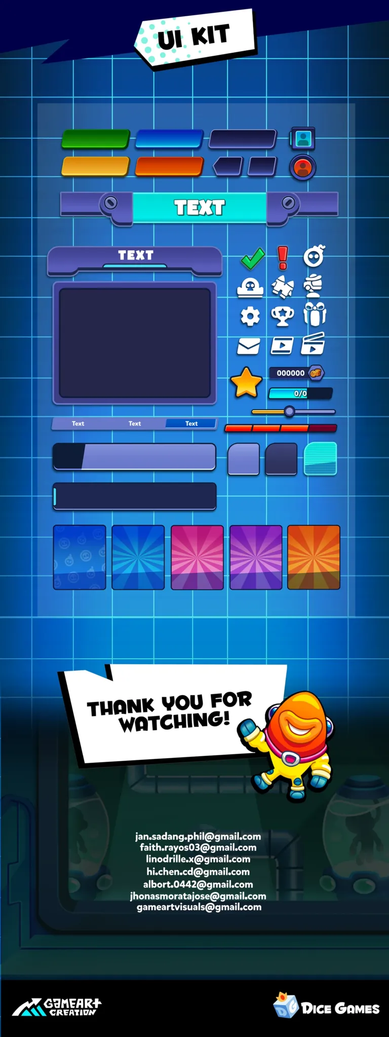 Dubloon Dash: A Visual Breakdown of Game Art and UI Assets - Image 7: Casual art game Game Art mock up