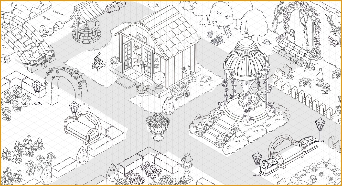 Image 23: Cozy Games game design casual game 2D art ILLUSTRATION Isometric Asset Design environment design game indie games asset pack