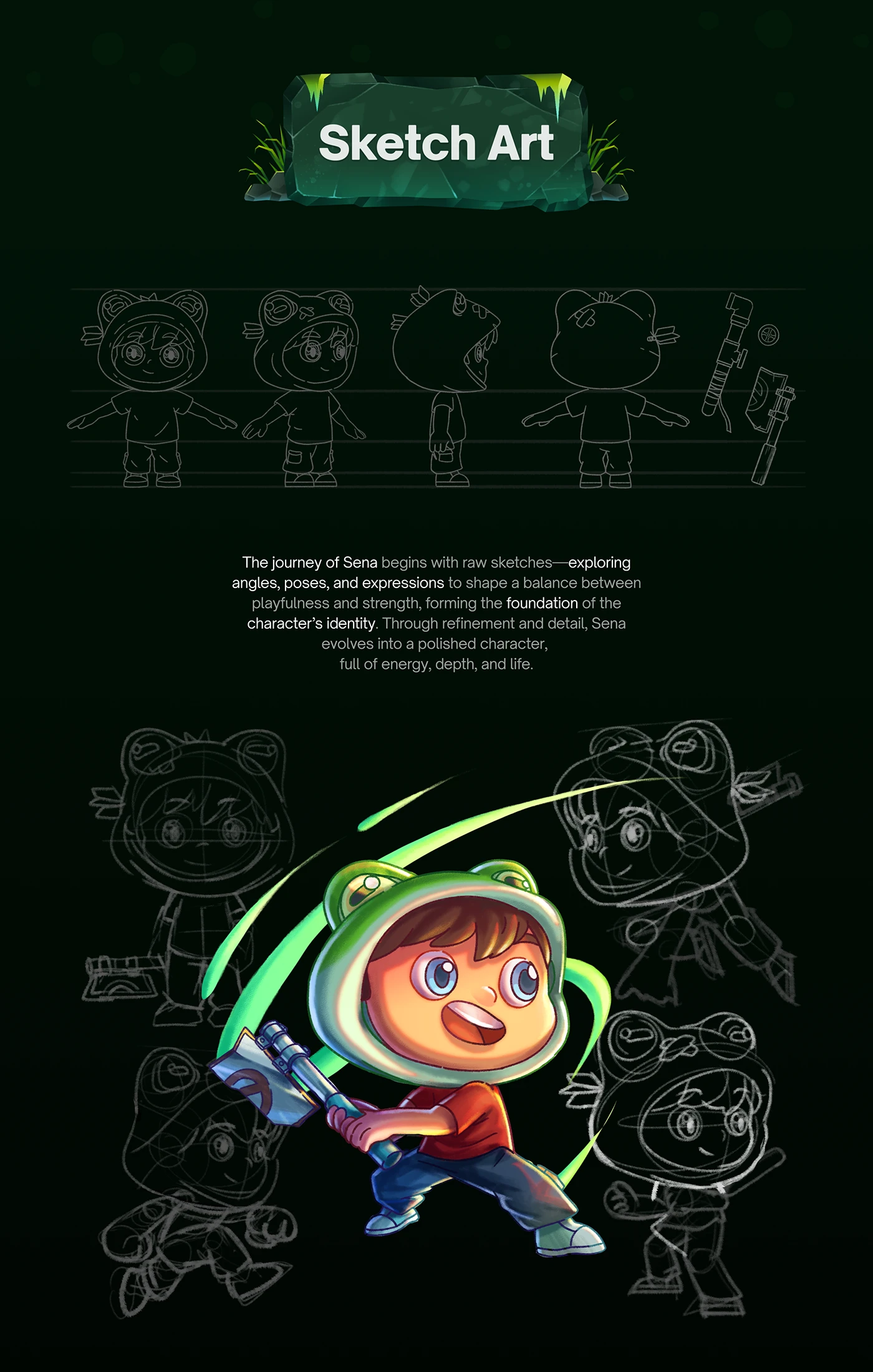 Image 2: ILLUSTRATION Character design cartoon digital illustration 3d modeling concept art design game design 3D monster