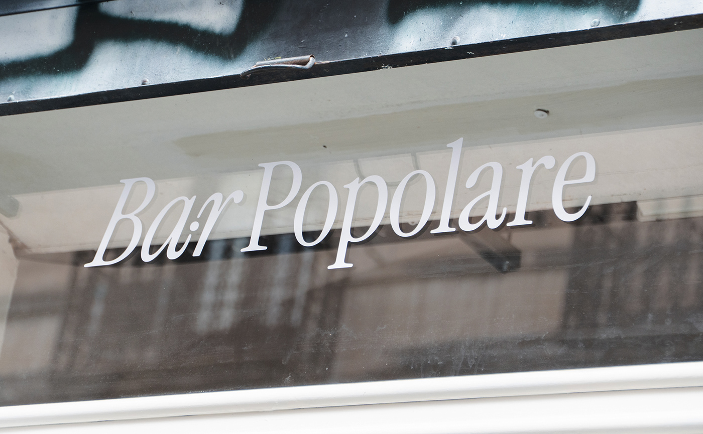 Image 1: Bar Popolare branding hero graphic mockup