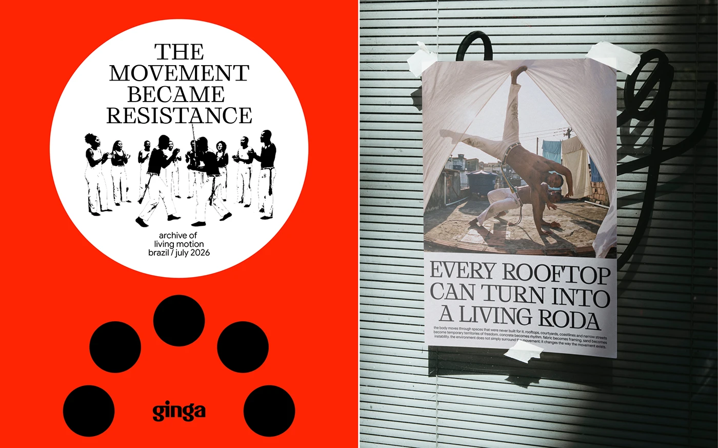 Image 5: Ginga capoeira event program branding guide detail