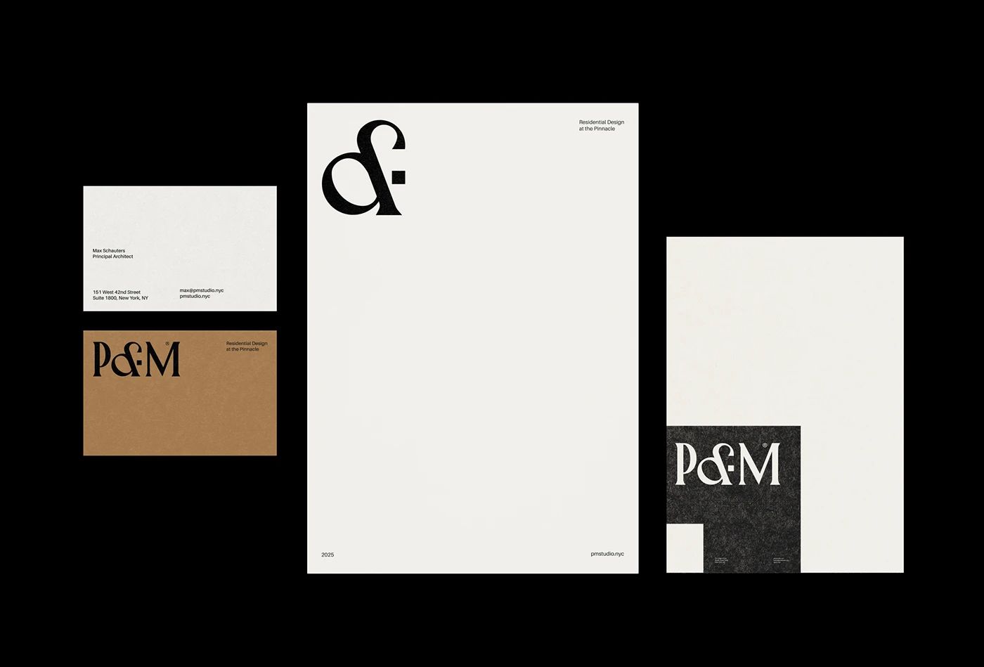 Image 3: PM Brand Identity branding identity typography details