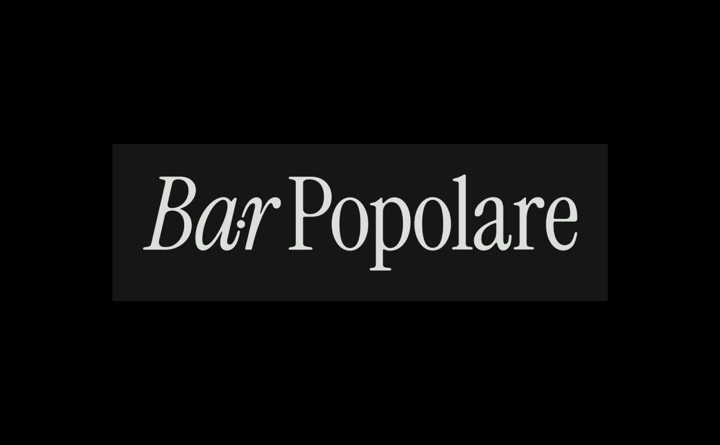 Image 2: Bar Popolare branding identity motion clip 1