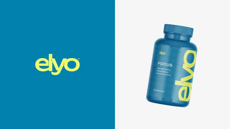 - Image 3: ELYO Brand Identity typography design details branding