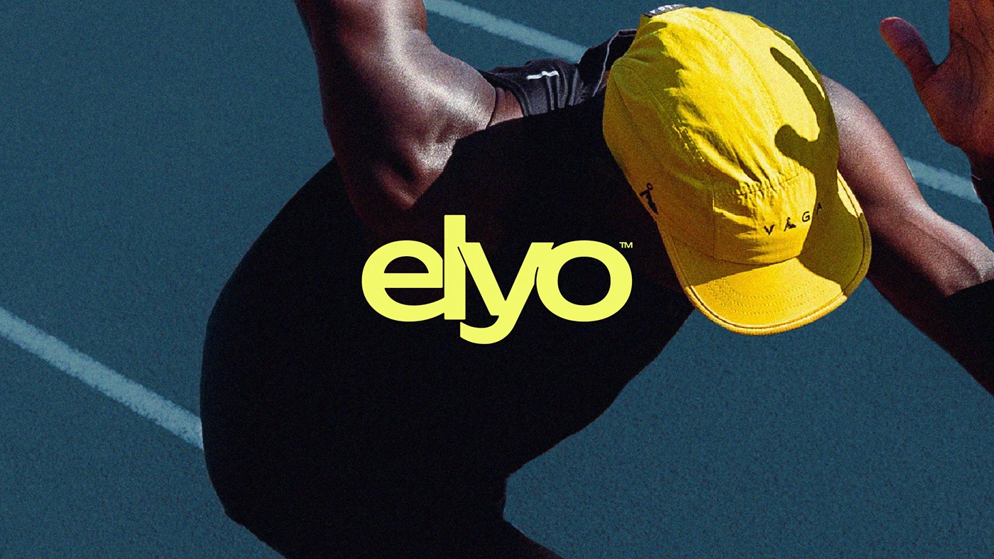 Image 1: ELYO Brand Identity cobalt blue hero packaging mockup branding