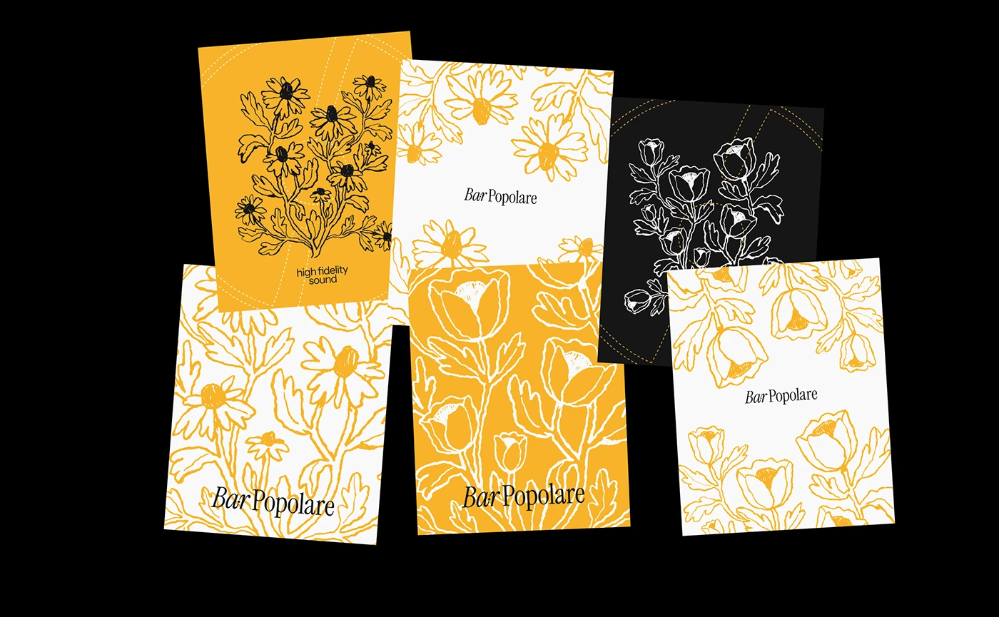 Image 10: Bar Popolare branding identity detail 9