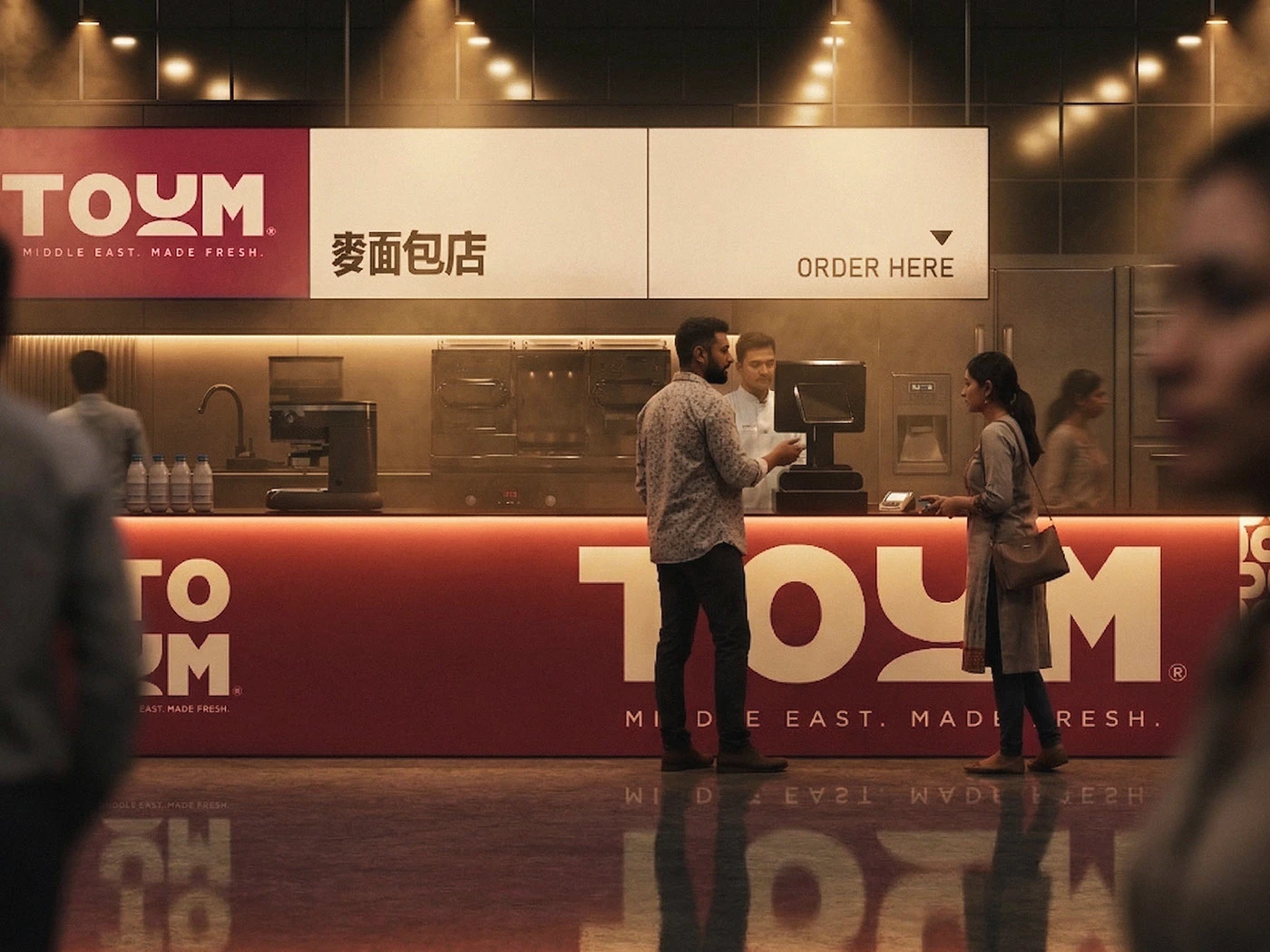 Image 4: TOUM custom packaging graphics and typography details