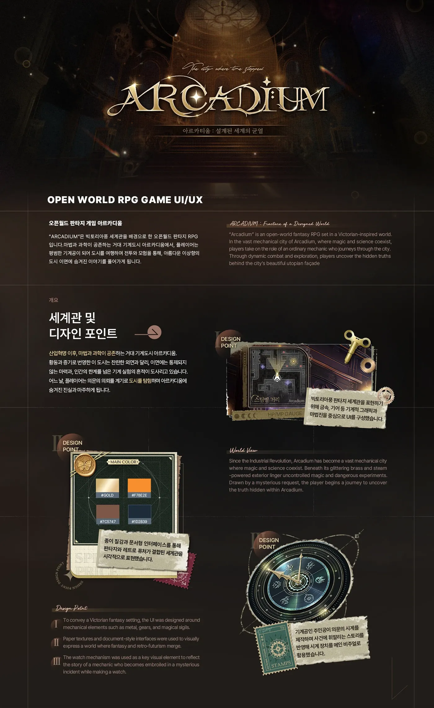 Mobile Game UX/UI Design for Open World Fantasy Game by JH K