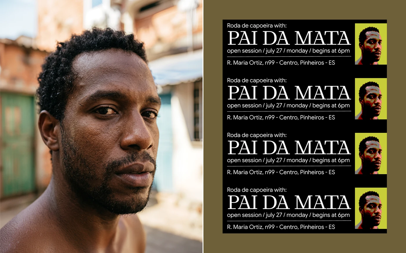 Image 8: Ginga capoeira branding grid system and typography specs