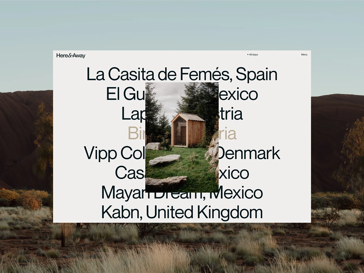 Image 12: Here Away travel platform ui ux detail 11