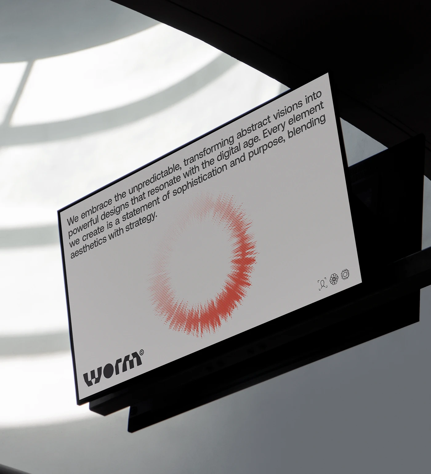 Image 7: WORM branding identity detail 6