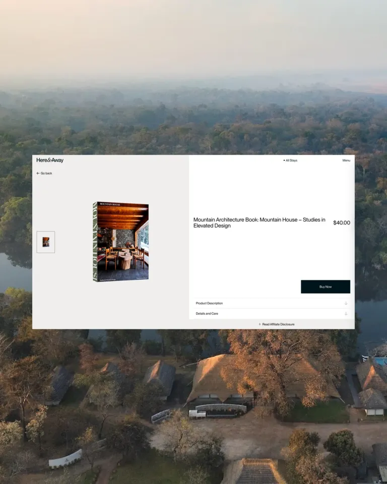 - Image 3: Here Away travel platform ui ux detail 2