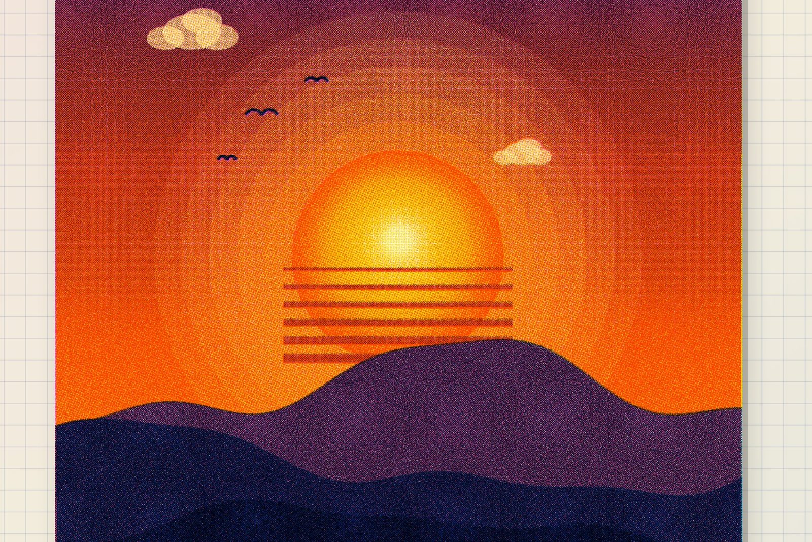 Image 6: INKDRUM Risograph print simulator texture detail and grain preview