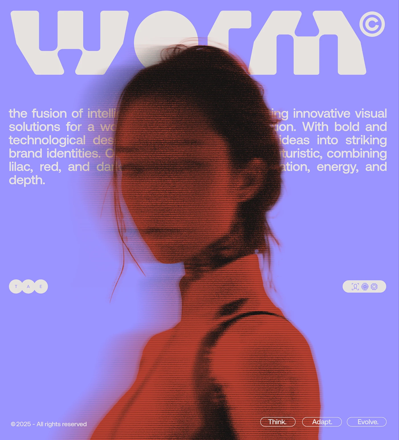 Image 10: WORM branding identity detail 9