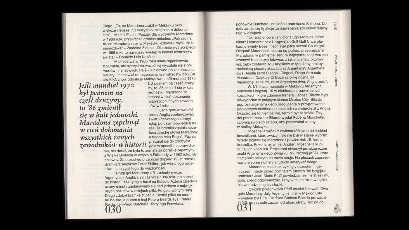 Image 8: kopalnia magazine 2 world cup 2026 ania wielunska layout and typography
