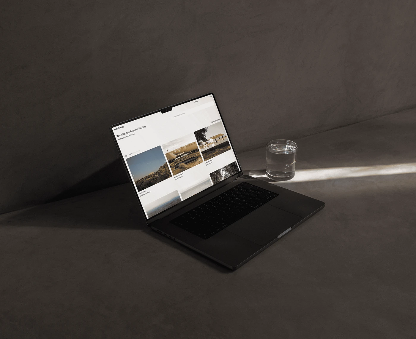 Image 2: Here Away travel platform ui ux detail 1