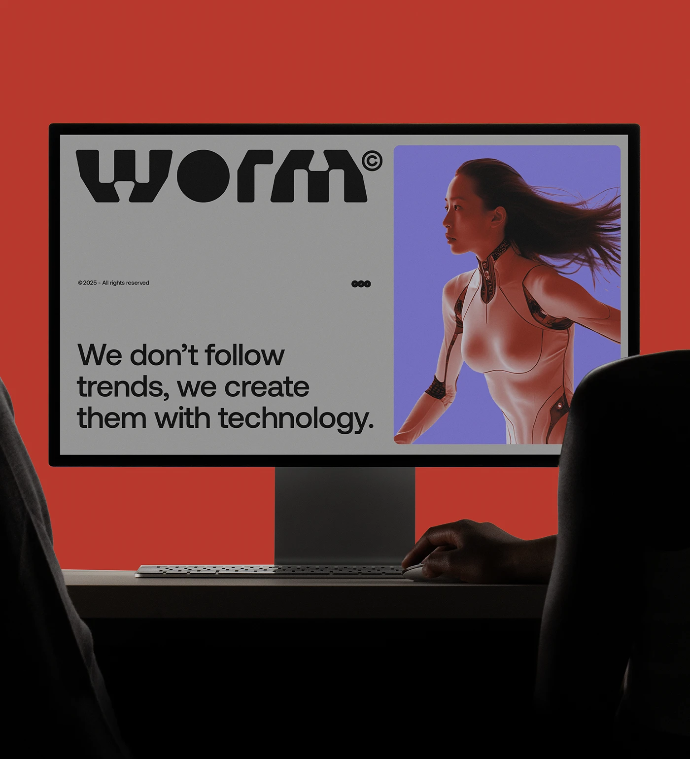 Image 3: WORM branding identity detail 2