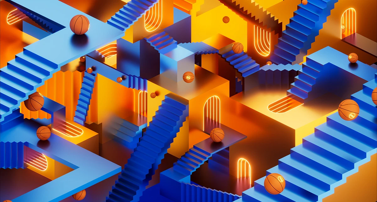 Image 9: motion graphics motion design Event basketball energy gradient Advertising