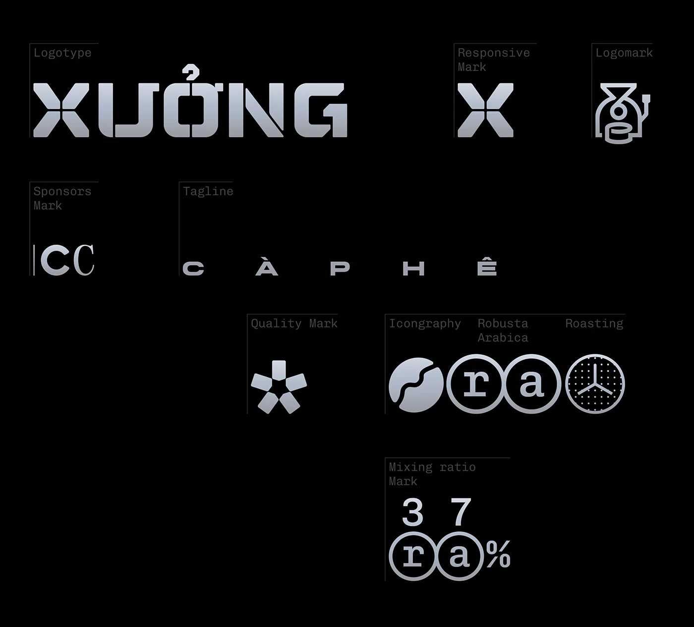 Image 2: Xuong Caphe branding brand design asset
