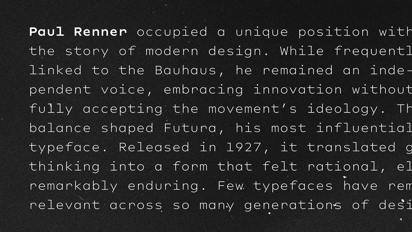 Image 5: Neurath Mono Type Family typography specimen weight detail 4