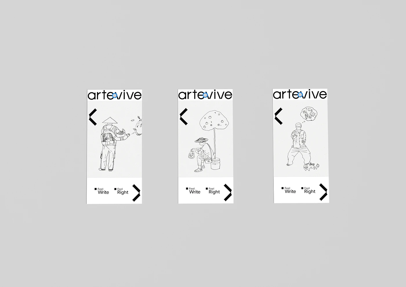 Image 8: Artevive Rebranding Design branding mobile app UI mockup
