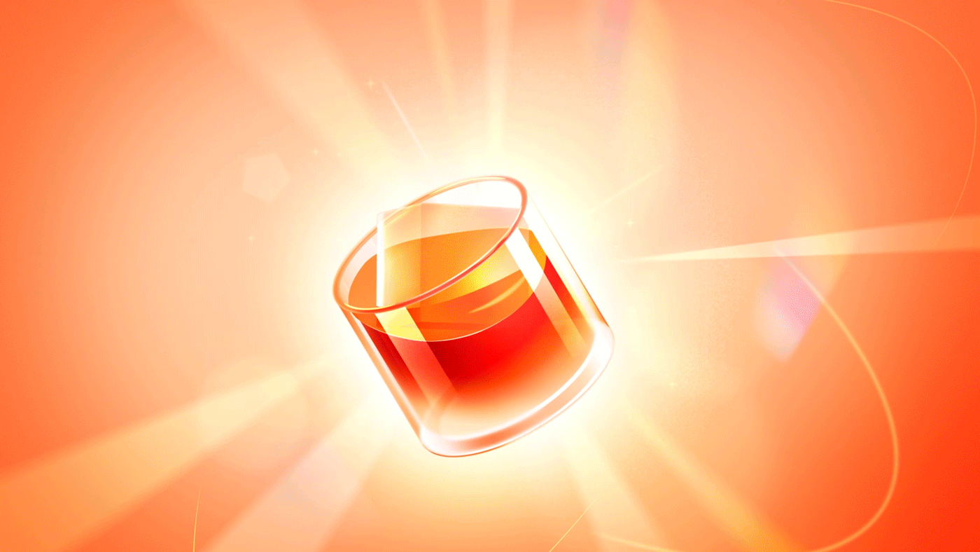 Image 6: Whiskey mood sunset motion graphics animation ILLUSTRATION artwork Digital Art concept bar