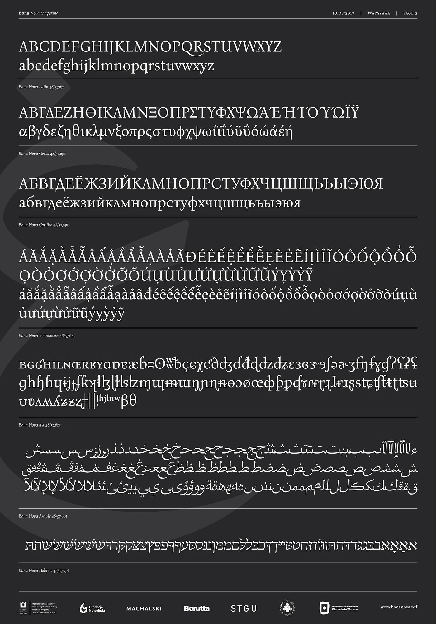 Image 14: bona nova MACHALSKI Heidrich Bona type design type project revival Free font free Mateusz Machalski