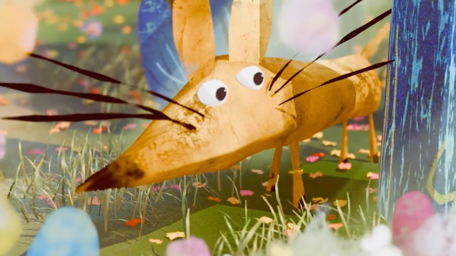 Image 1: 3D animation that looks like a stylised children's book