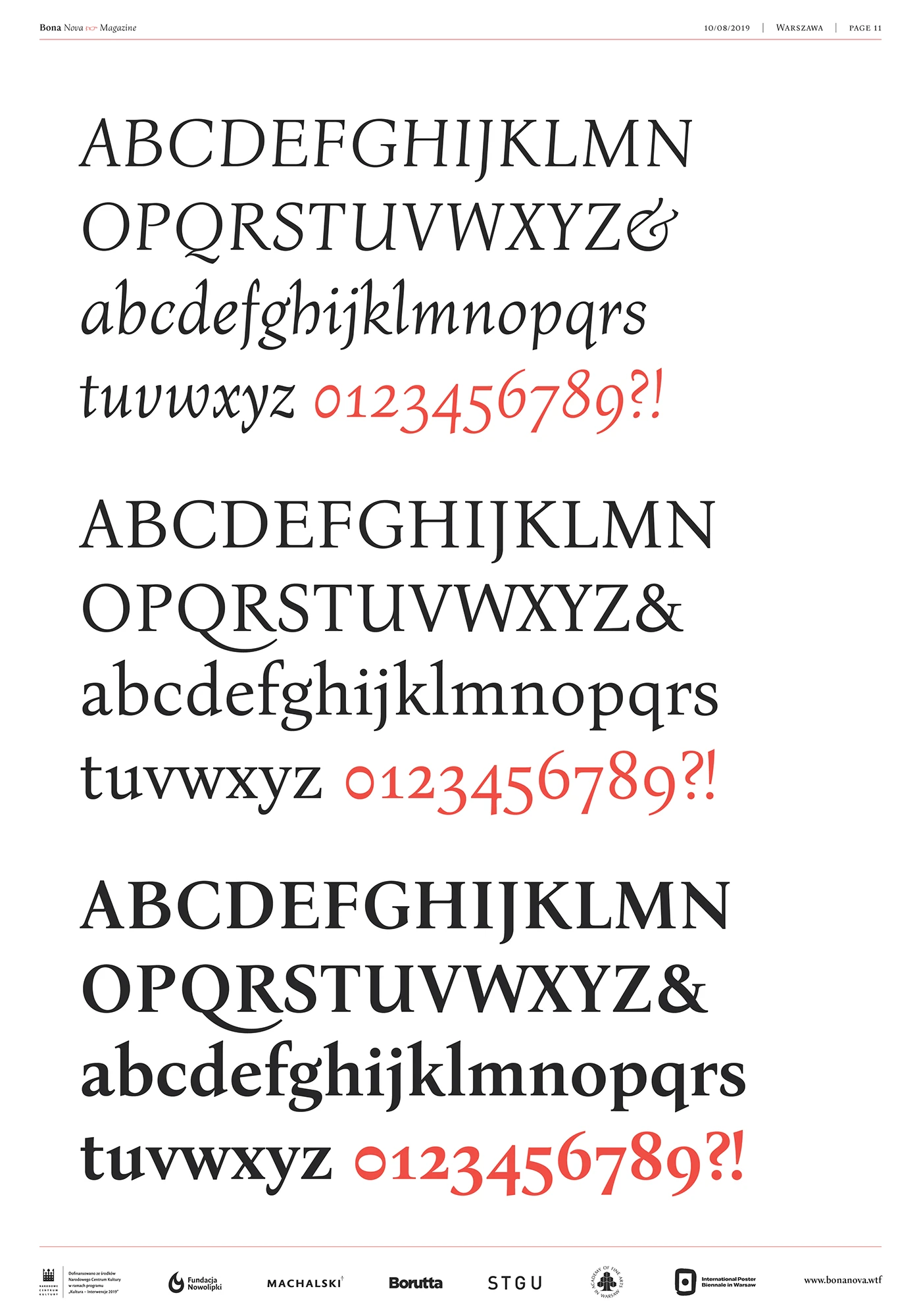 Image 23: bona nova MACHALSKI Heidrich Bona type design type project revival Free font free Mateusz Machalski