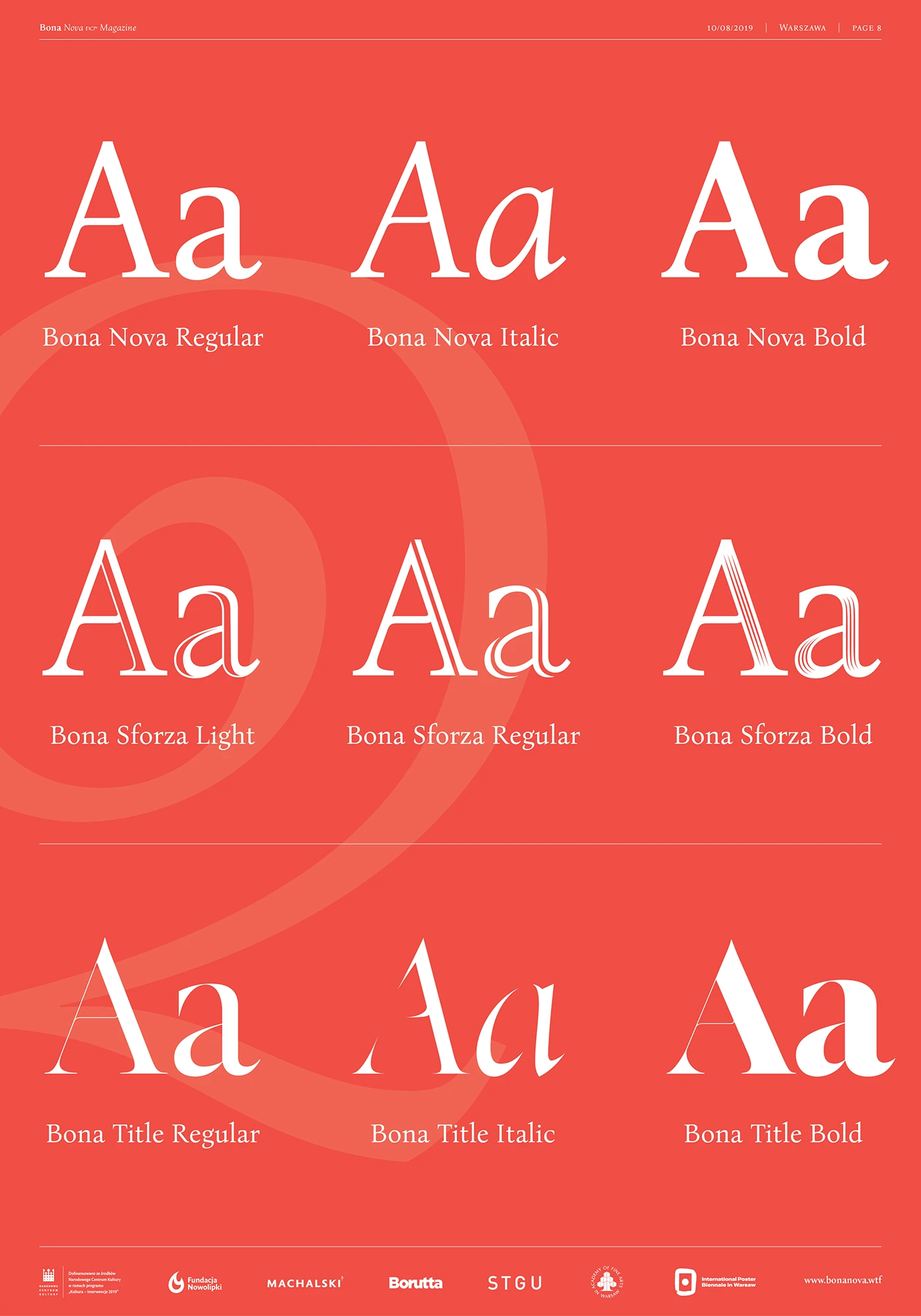 Image 20: bona nova MACHALSKI Heidrich Bona type design type project revival Free font free Mateusz Machalski