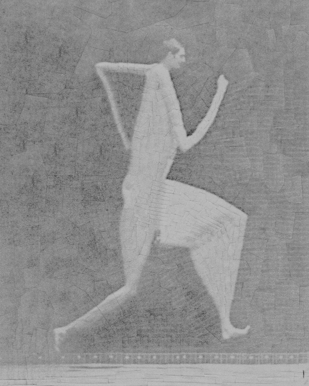 Image 1: running collage ILLUSTRATION animation Eaedweard Muybridge