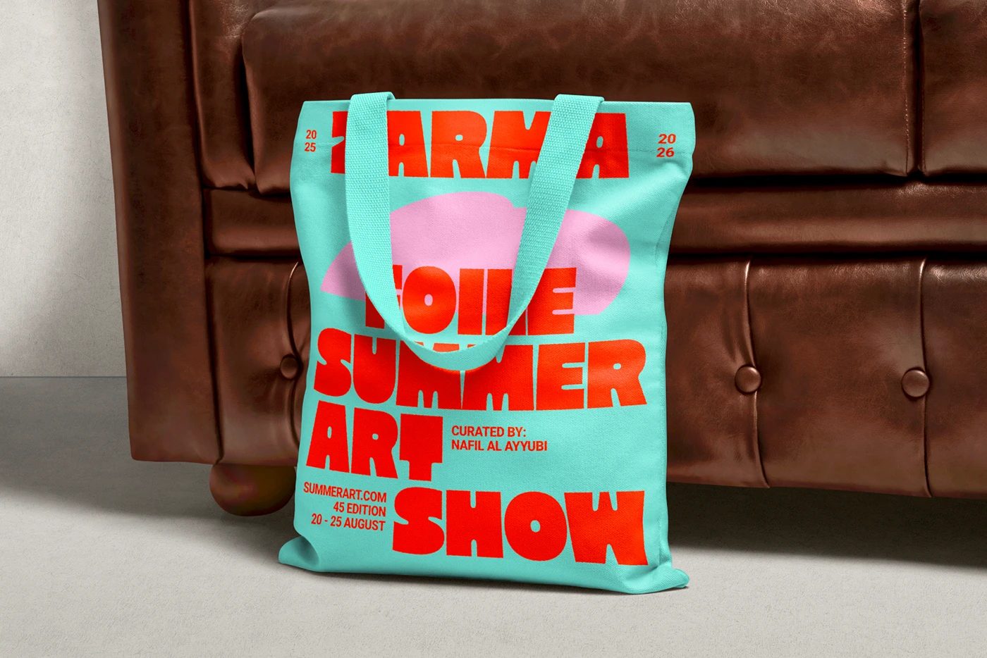 Image 3: Maltique extra bold chunky sans typography screenprinted tote bag
