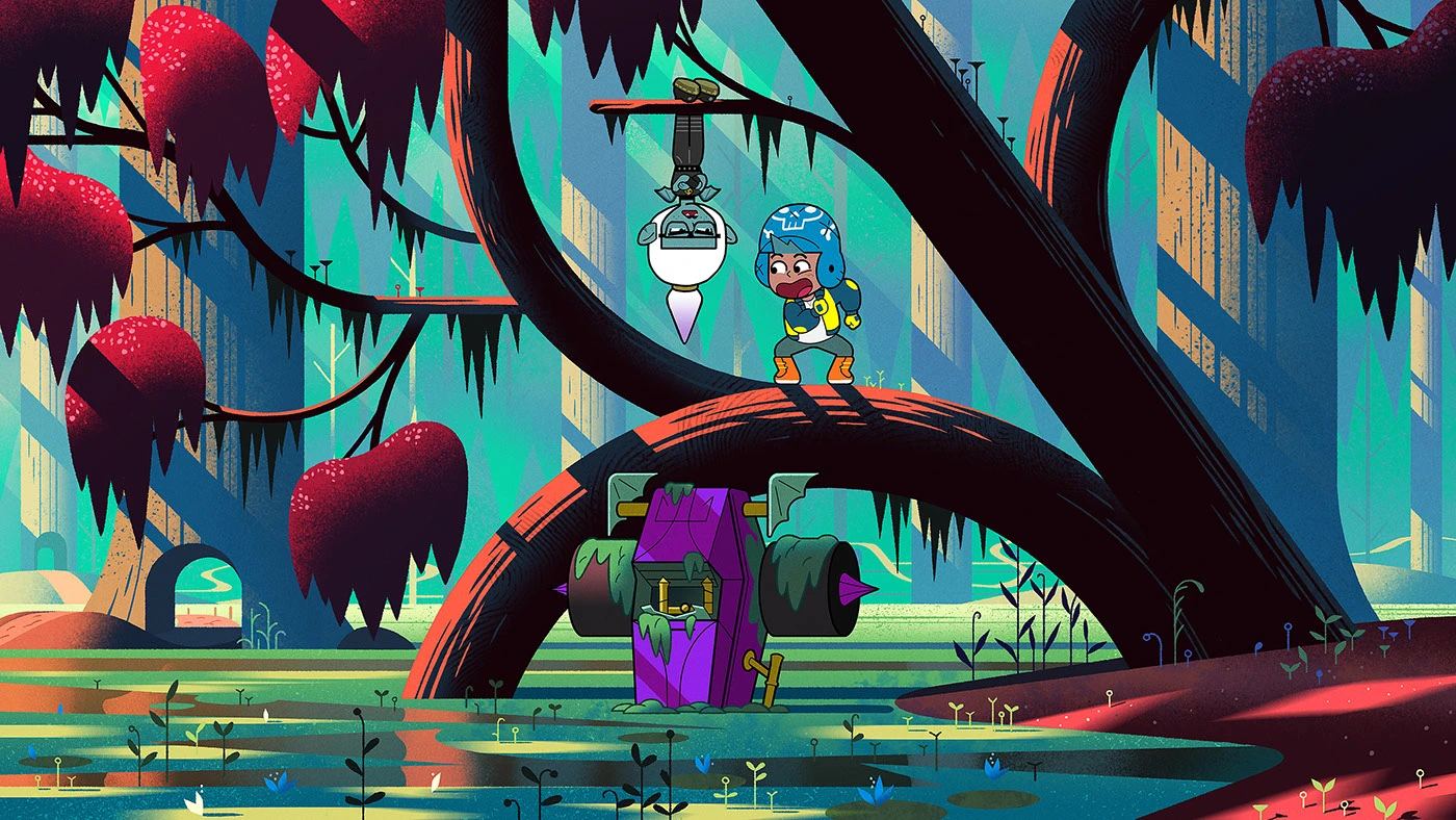 Image 1: Serie design animation Visual Development cartoon background Digital Art