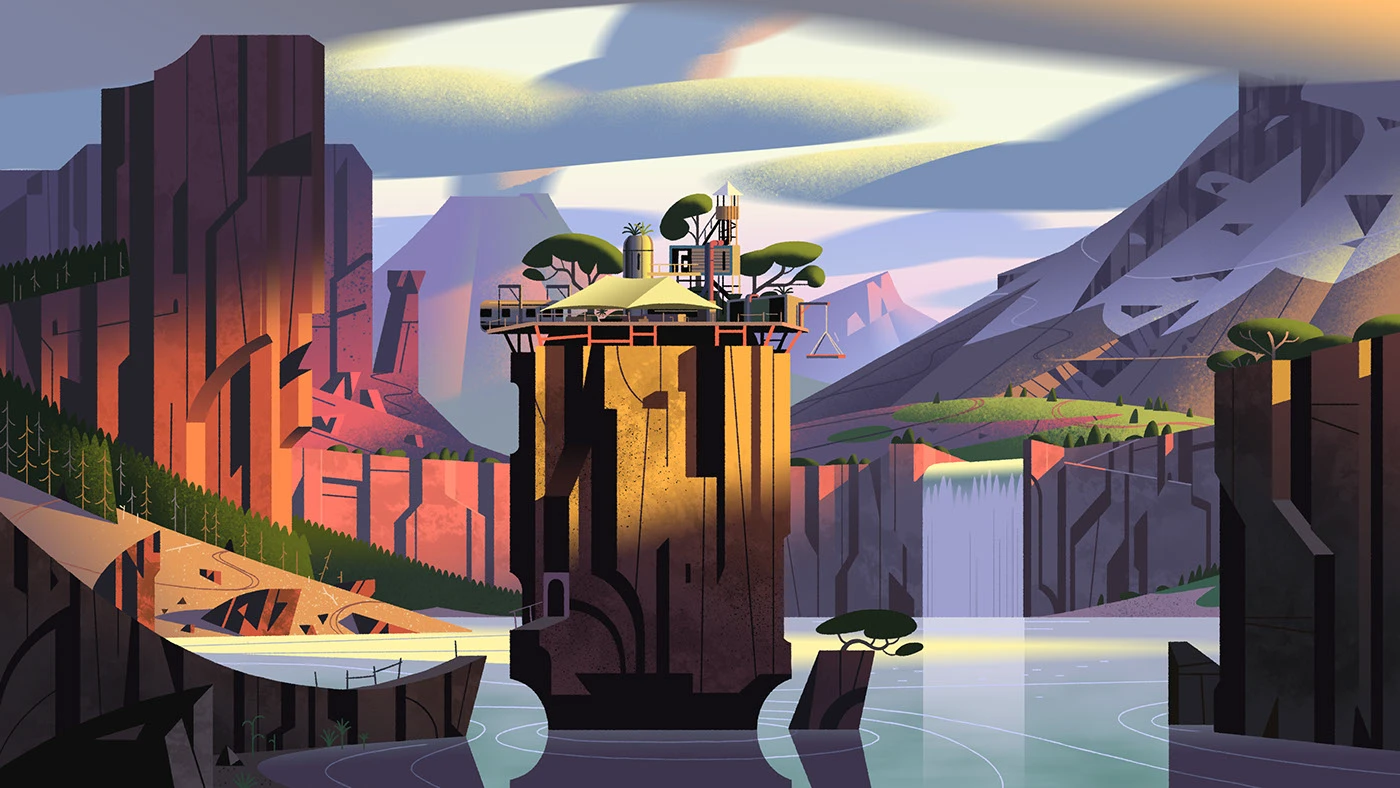 Image 2: Serie design animation Visual Development cartoon background Digital Art