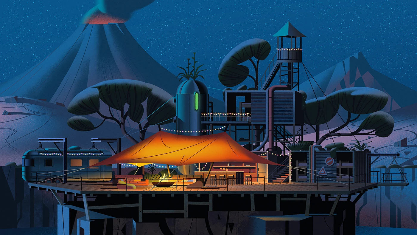 Image 4: Serie design animation Visual Development cartoon background Digital Art