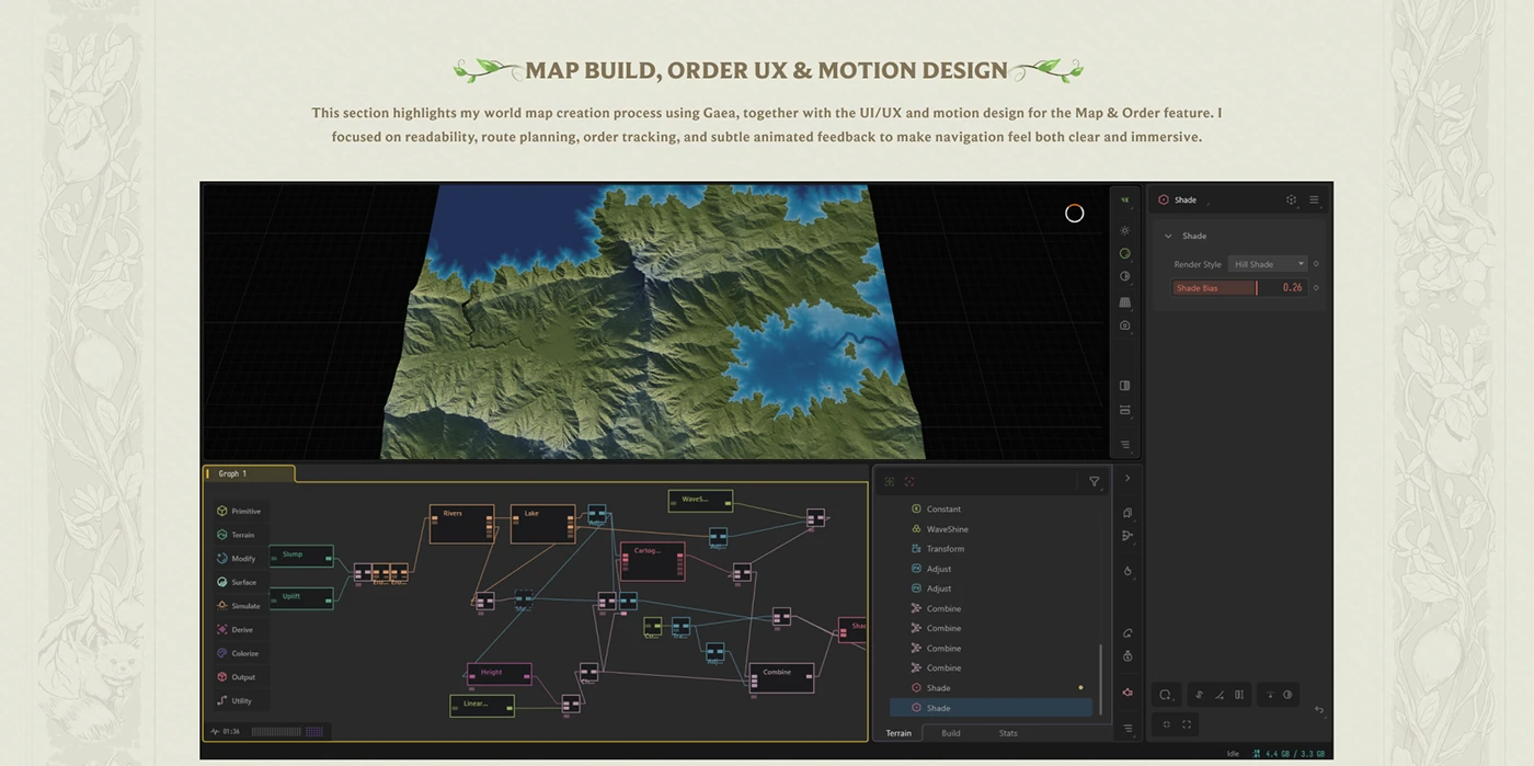 Image 24: game ui Game UX ui design game interface pc game Fantasy Game Game Art UX design game design UI Case study