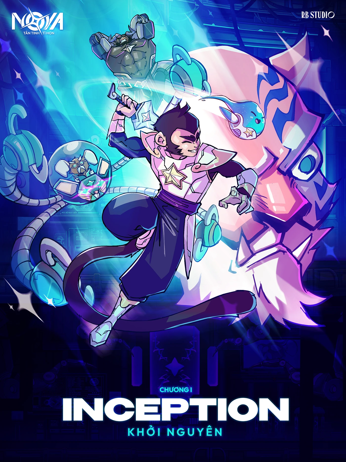 Image 13: game game design concept art ILLUSTRATION splashart animation Interaction design stars robots Character design 