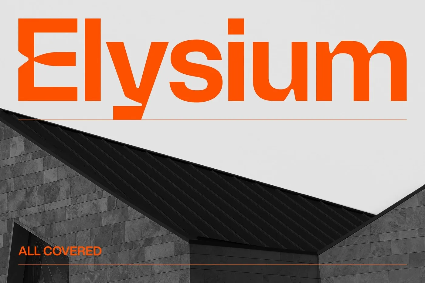 Image 1: Elysium logotype and ink trap construction — brand identity design by Another Collective