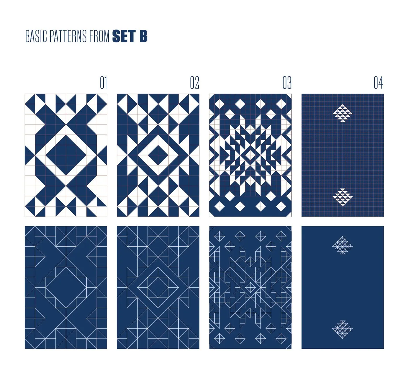 Image 2: tinkuy patterns posters vol 2 amuki estudio showcasing black and orange poster layouts on a neutral grid