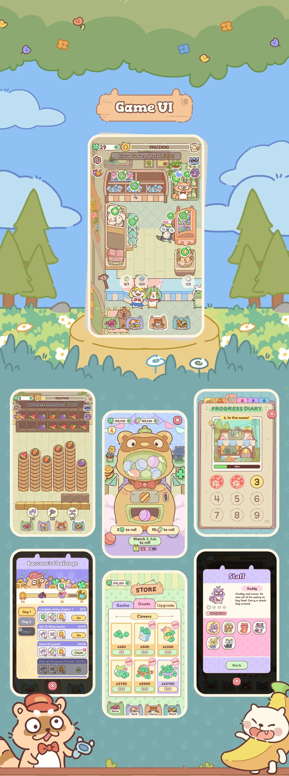 Image 5: cute game mobile game store Character design cartoon Digital Art ILLUSTRATION artwork art