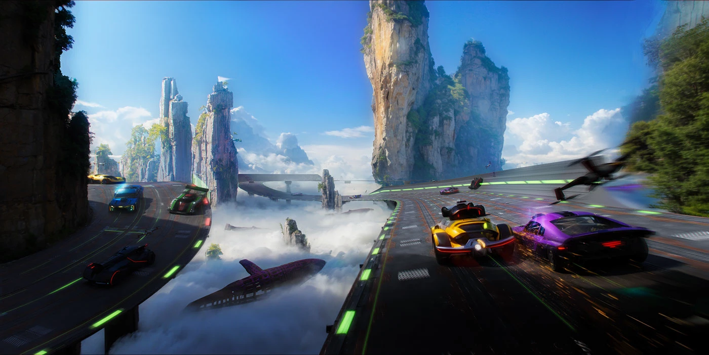 Image 3: concept art photoshop blender Level Design 3д Render blender3d keyframe race Cars