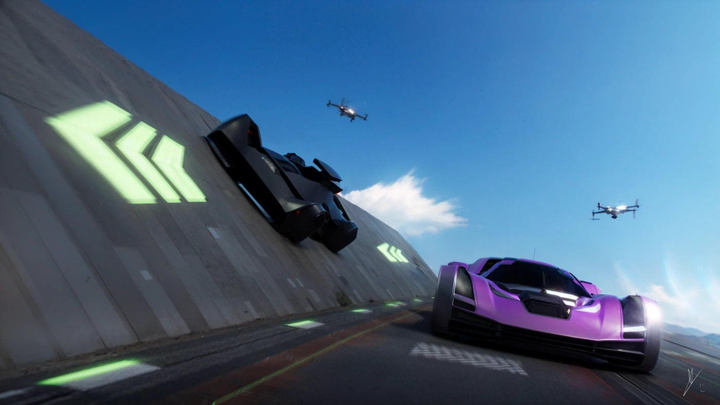Image 4: concept art photoshop blender Level Design 3д Render blender3d keyframe race Cars