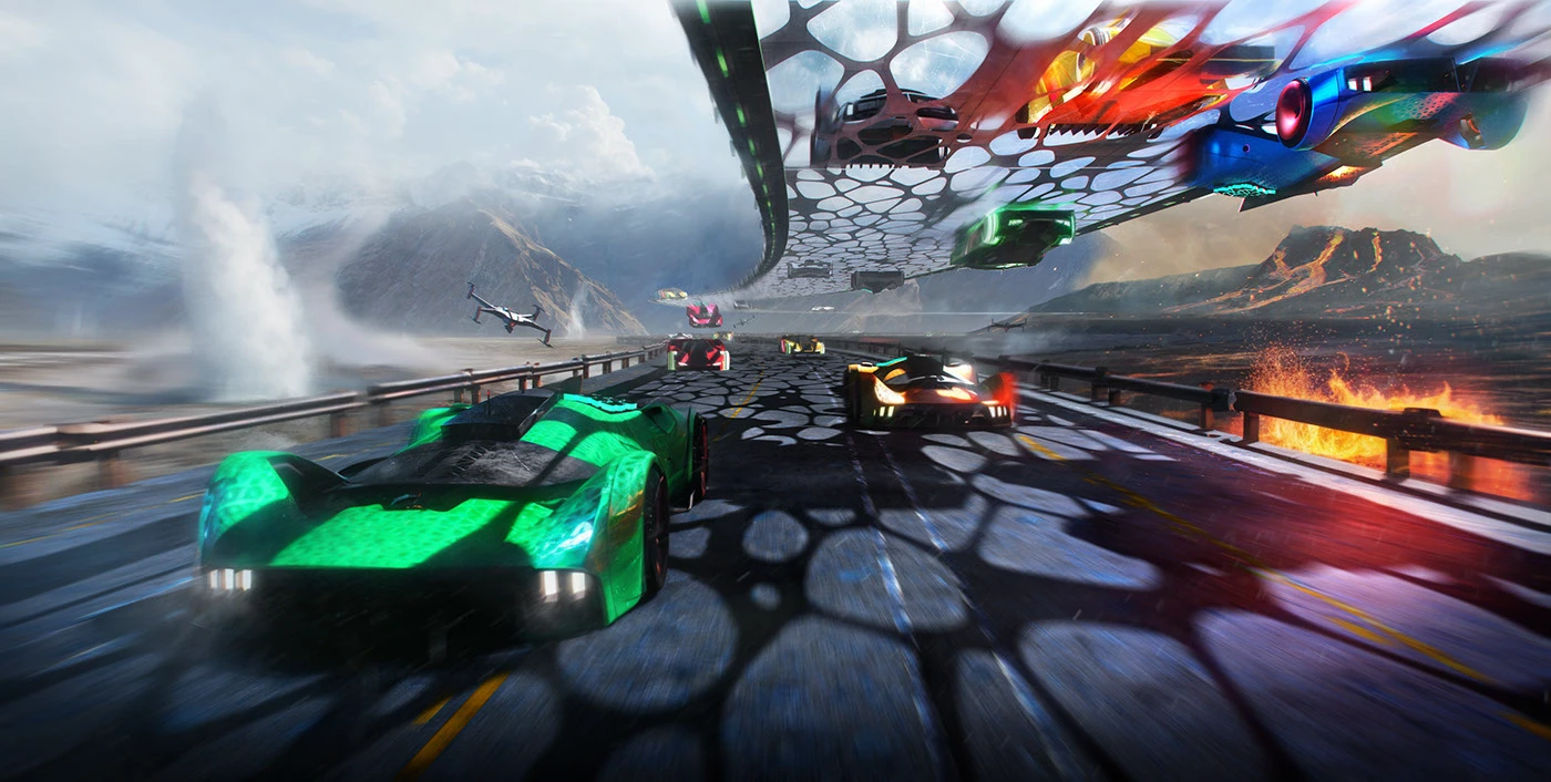 Image 6: concept art photoshop blender Level Design 3д Render blender3d keyframe race Cars