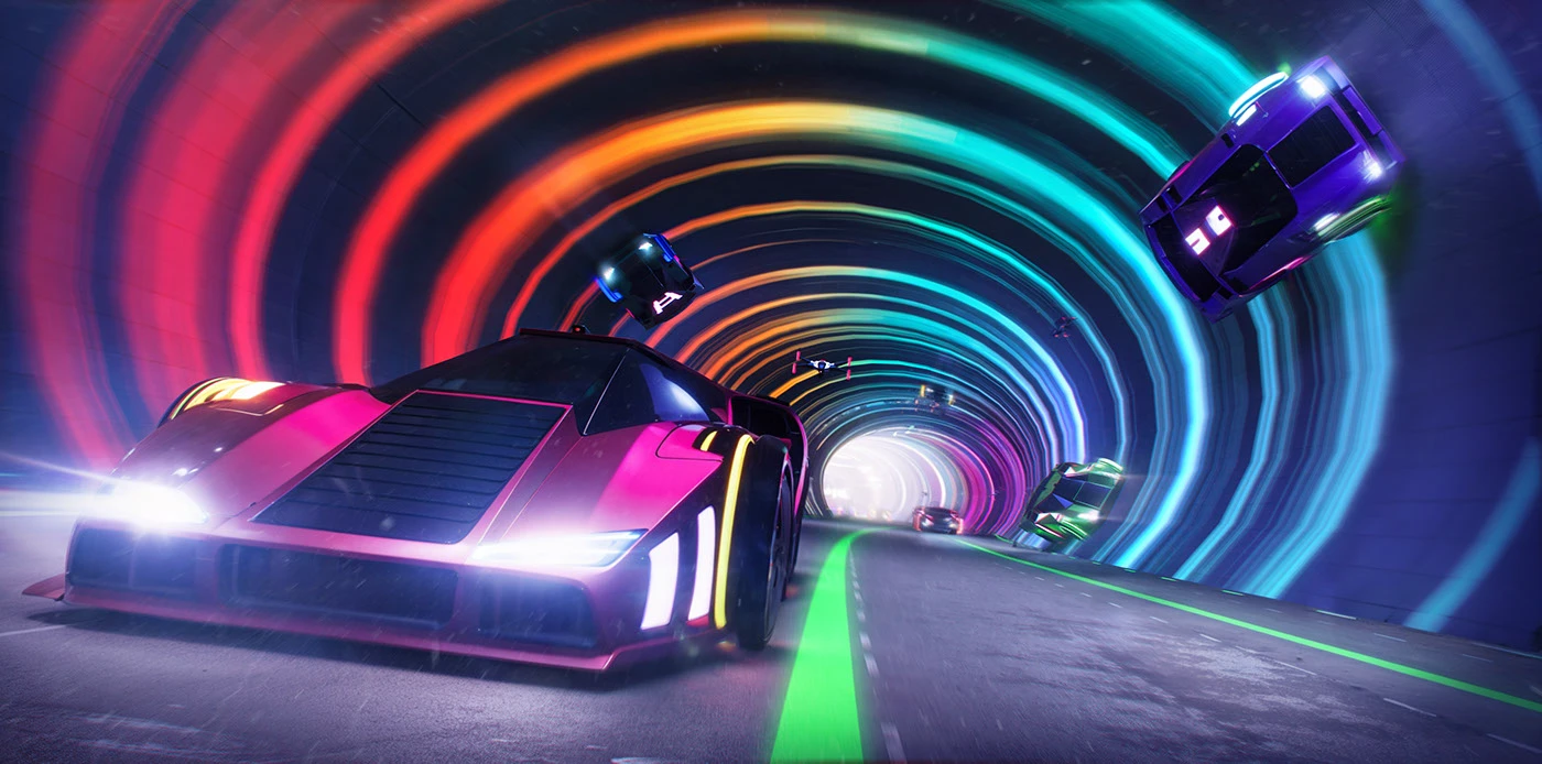 Image 10: concept art photoshop blender Level Design 3д Render blender3d keyframe race Cars